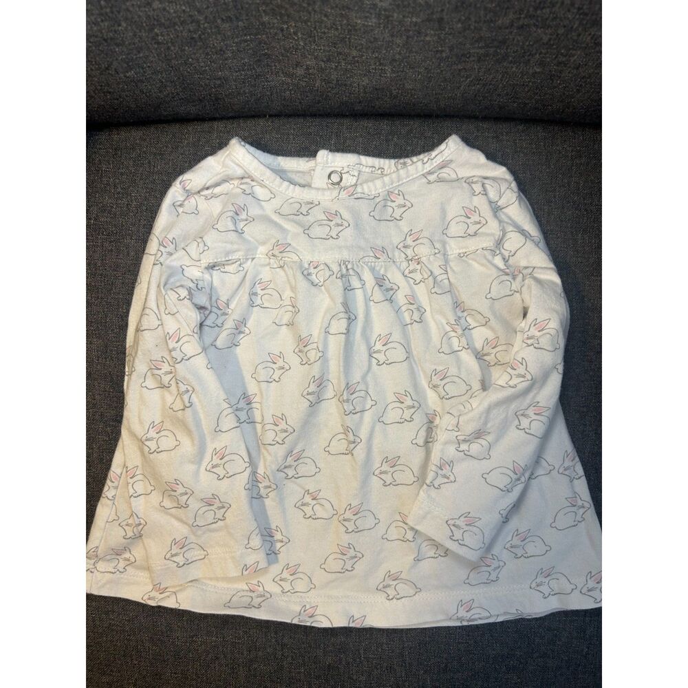 Carter's Baby Girl 18 Months Bundle Easter Bunny Long Sleeve Top & Egg Bodysuit - Picture 5 of 9